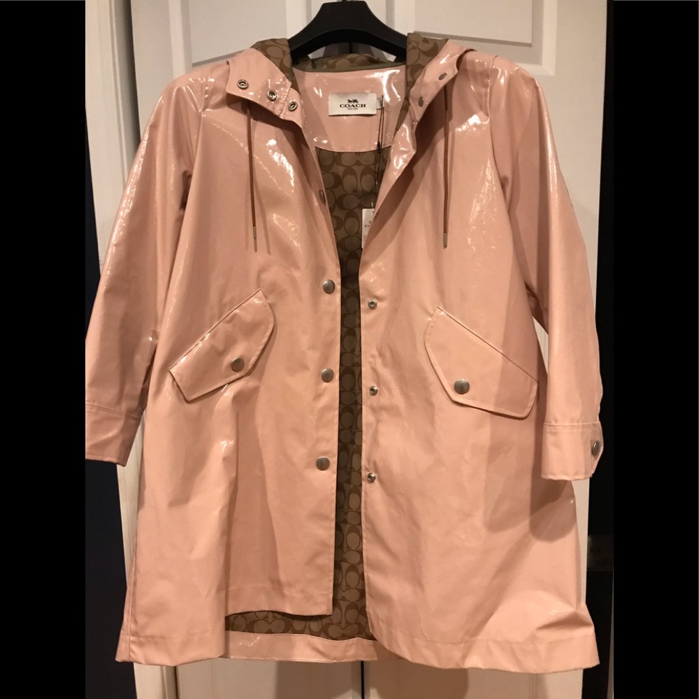 Coach (NWT)- Blush Raincoat.
